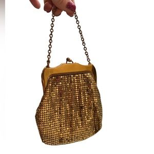 Vintage Whiting & Davis Gold Mesh Mini Purse